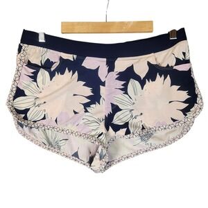 Carve Designs Board Shorts Size S Navy Pink Floral Swim Surf Beach